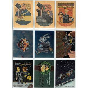 HERSHEY'S CHOCOLATE (Dart 1995) Complete CHROMIUM HOLIDAY Chase Card Set plus 3